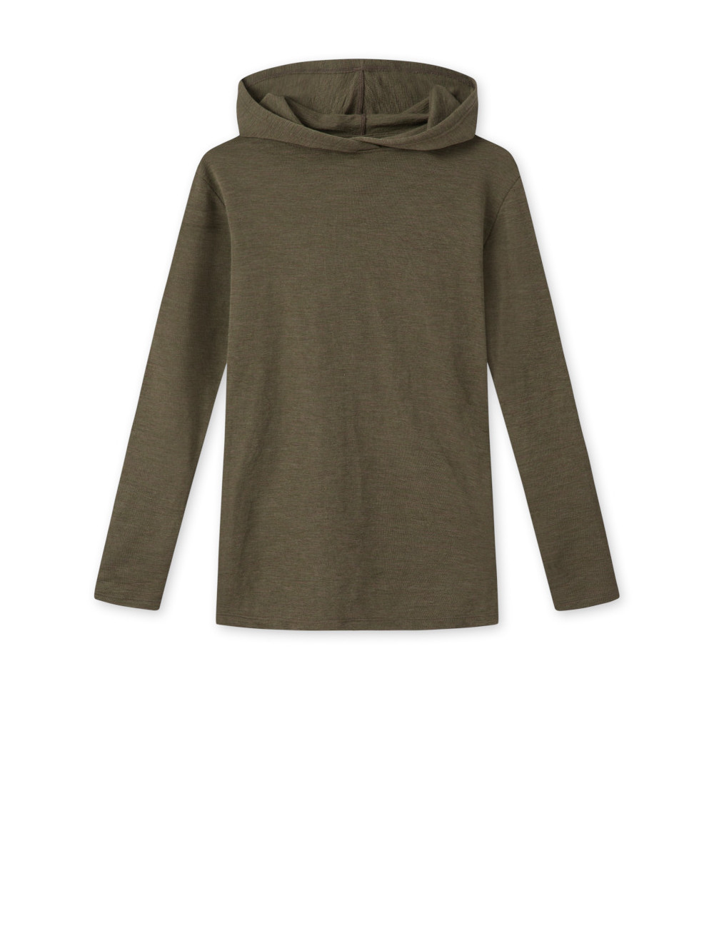 Merino uld bluse med hætte 4021 i basis farver