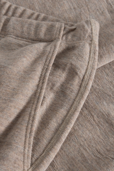 Merino uld bukser fra By Basics i sand farve