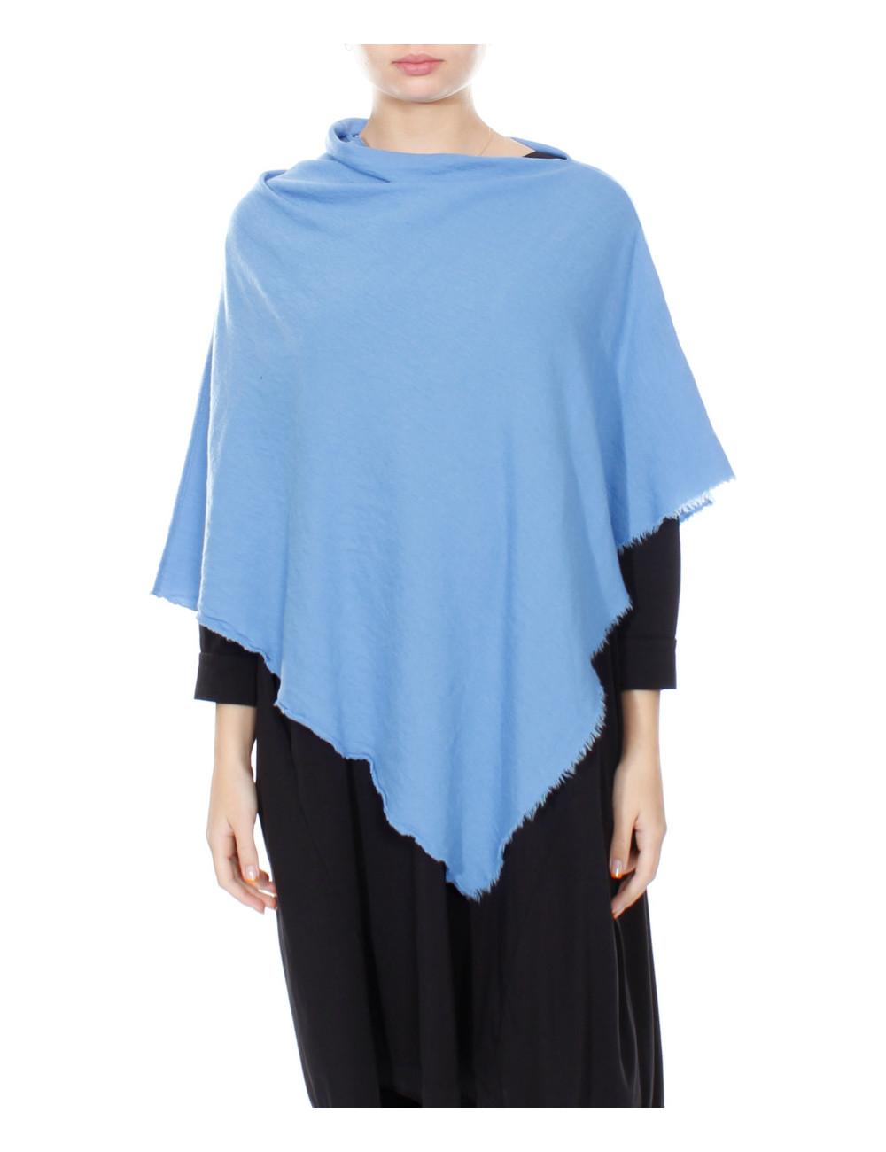 Poncho i merinould 1001 i farver