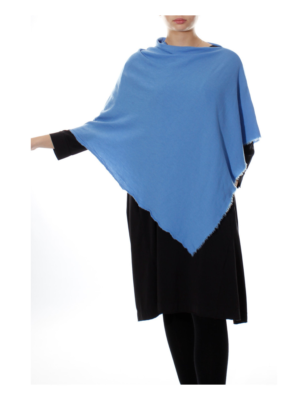 Poncho i merinould 1001 i farver