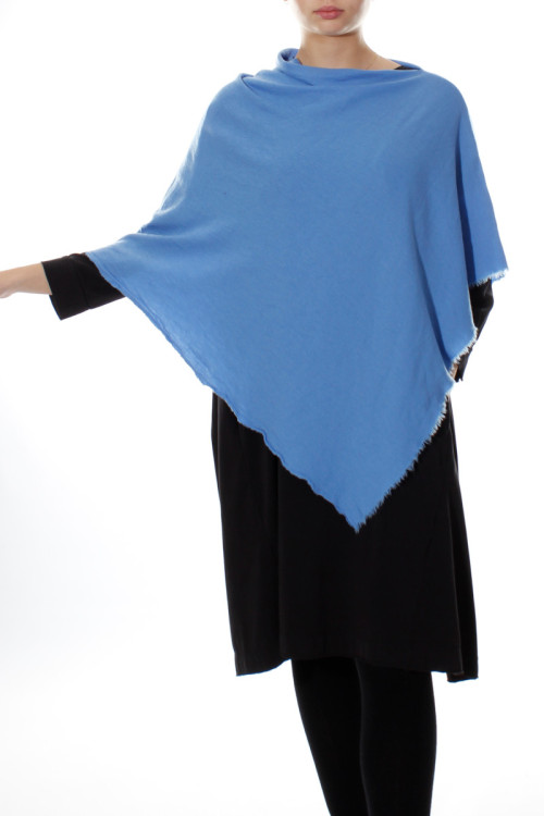 Poncho i merinould 1001 i farver