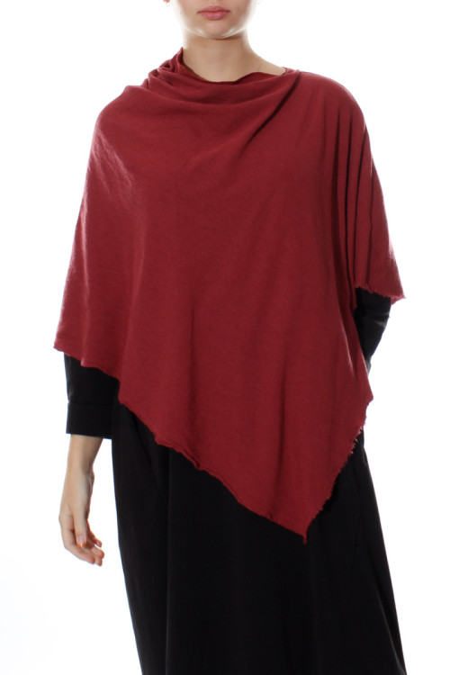 Poncho i merinould 1001 i farver