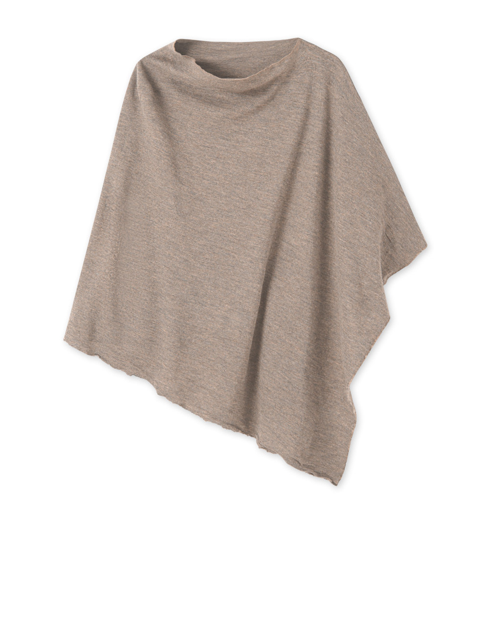 Poncho i merinould 1001 i basis farver