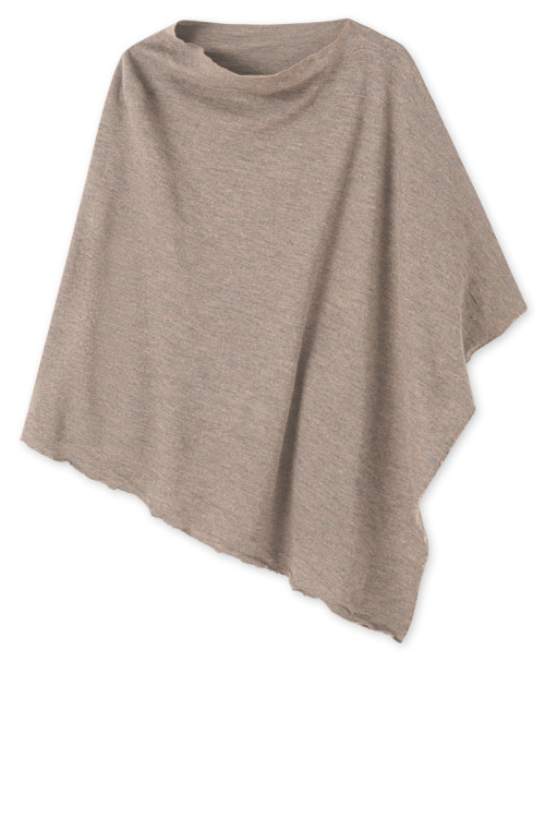 Poncho i merinould 1001 i basis farver