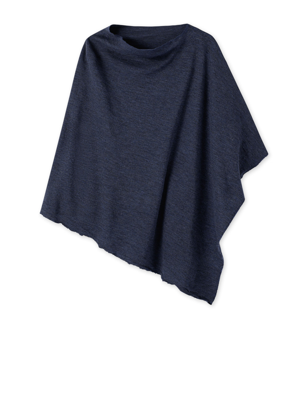 Poncho i merinould 1001 i basis farver