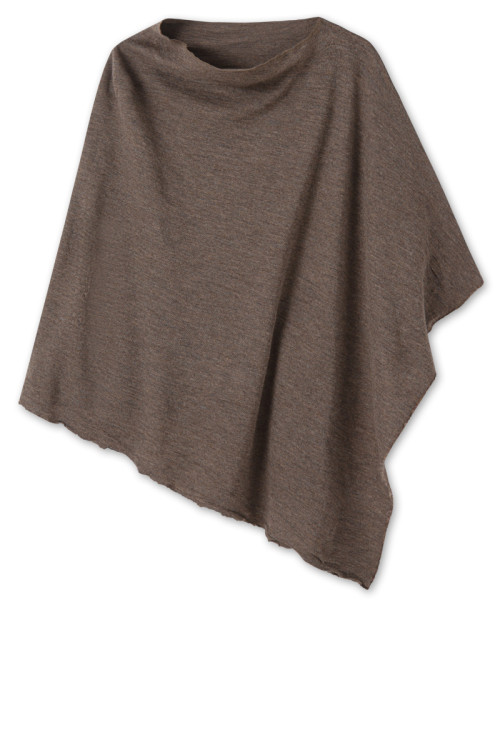 Poncho i merinould 1001 i basis farver