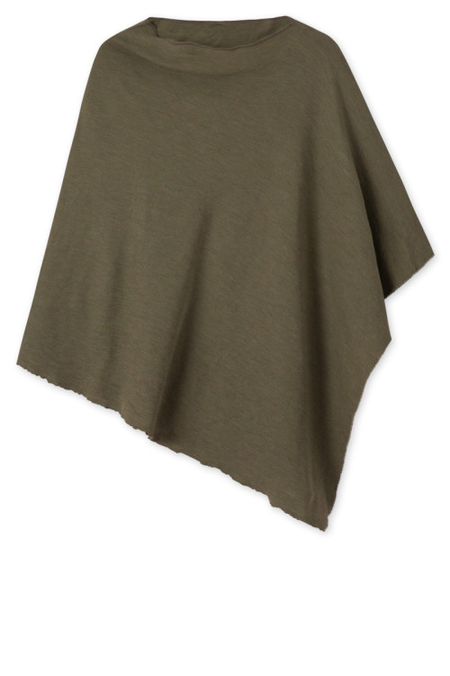 Poncho i merinould 1001 i basis farver