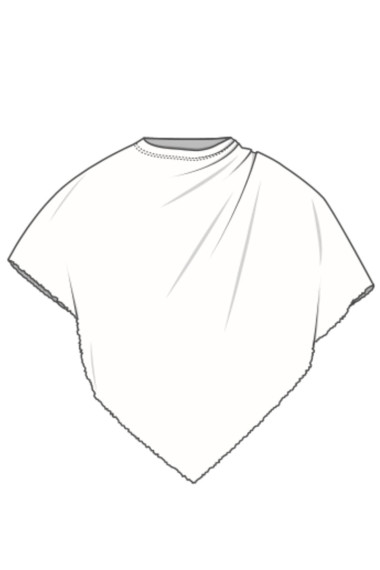 Merino uld poncho