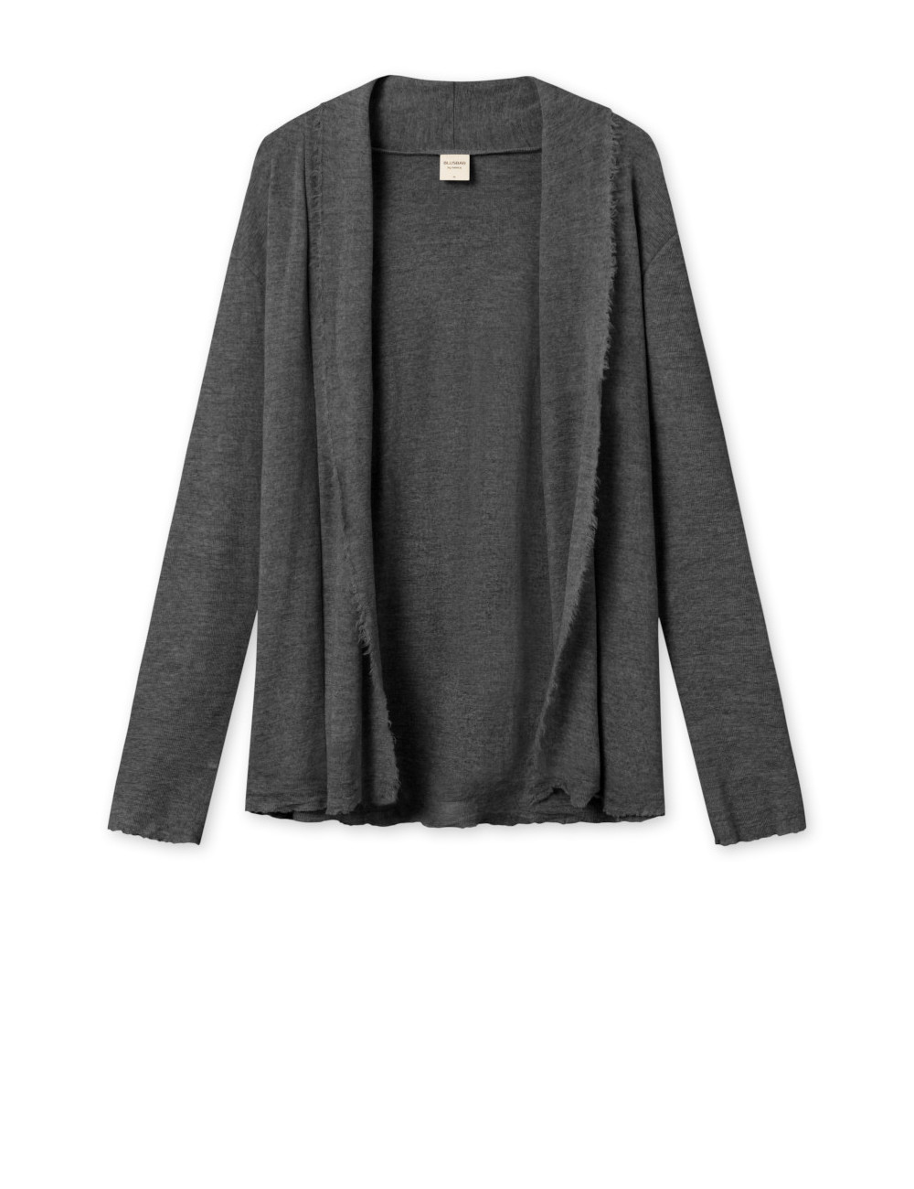 Kort merino uld cardigan 8013 i basis farver