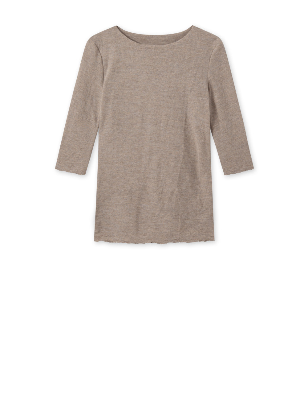 Merino uld bluse med 3/4 ærmer 4041 i basis farver