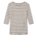 Merino uld bluse med 3/4 ærmer 4041 i striber