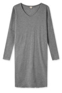 Lang merino uld kjole med v-hals 7018 i basis farver
