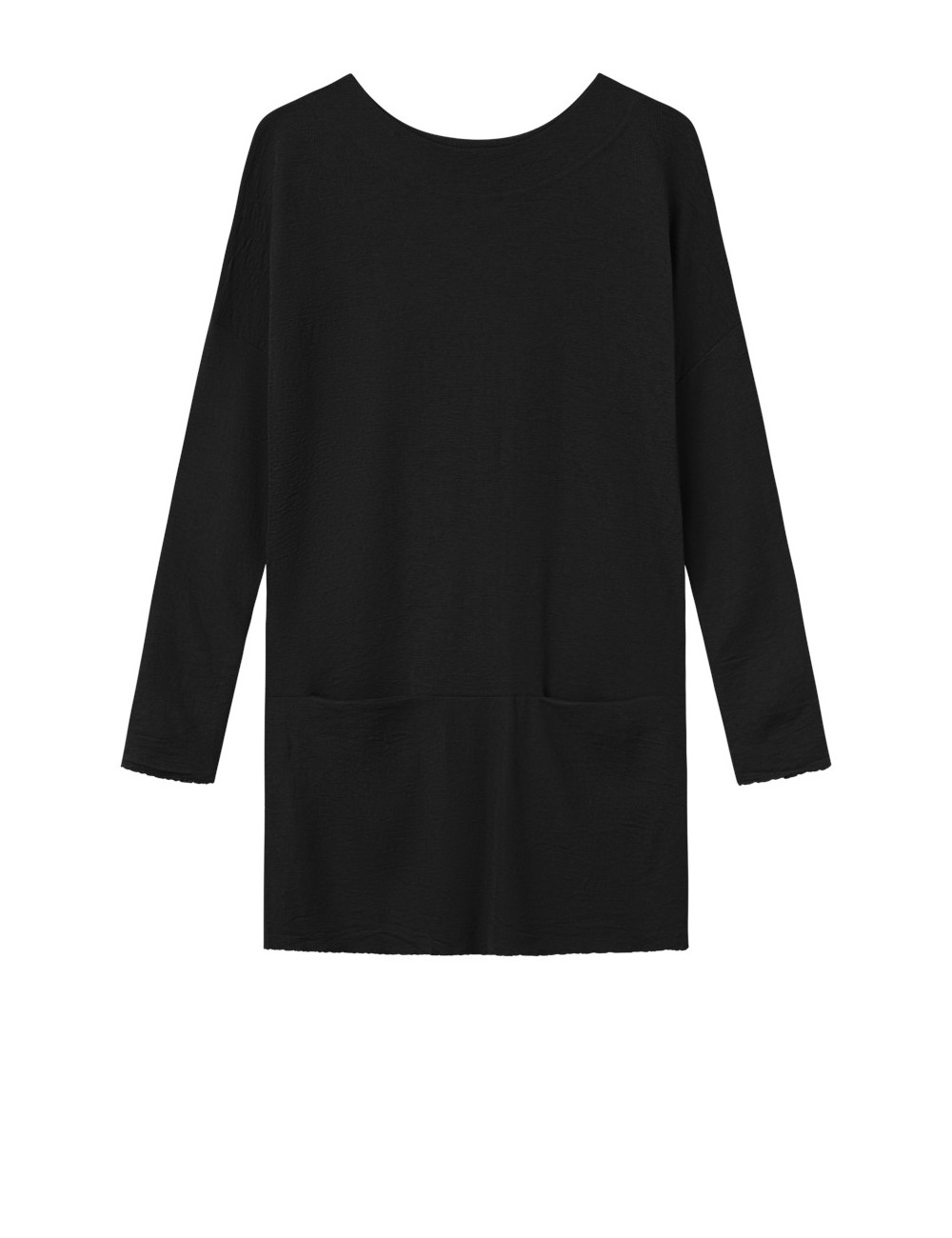 Merino uld tunika med lommer 6019 i basis farver