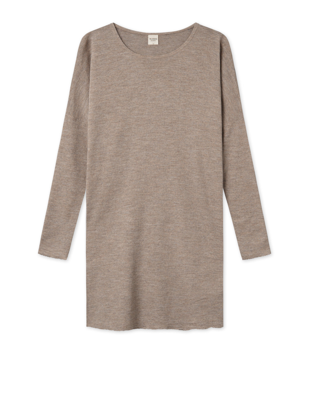 Simpel merino uld kjole 7029 i basis farver