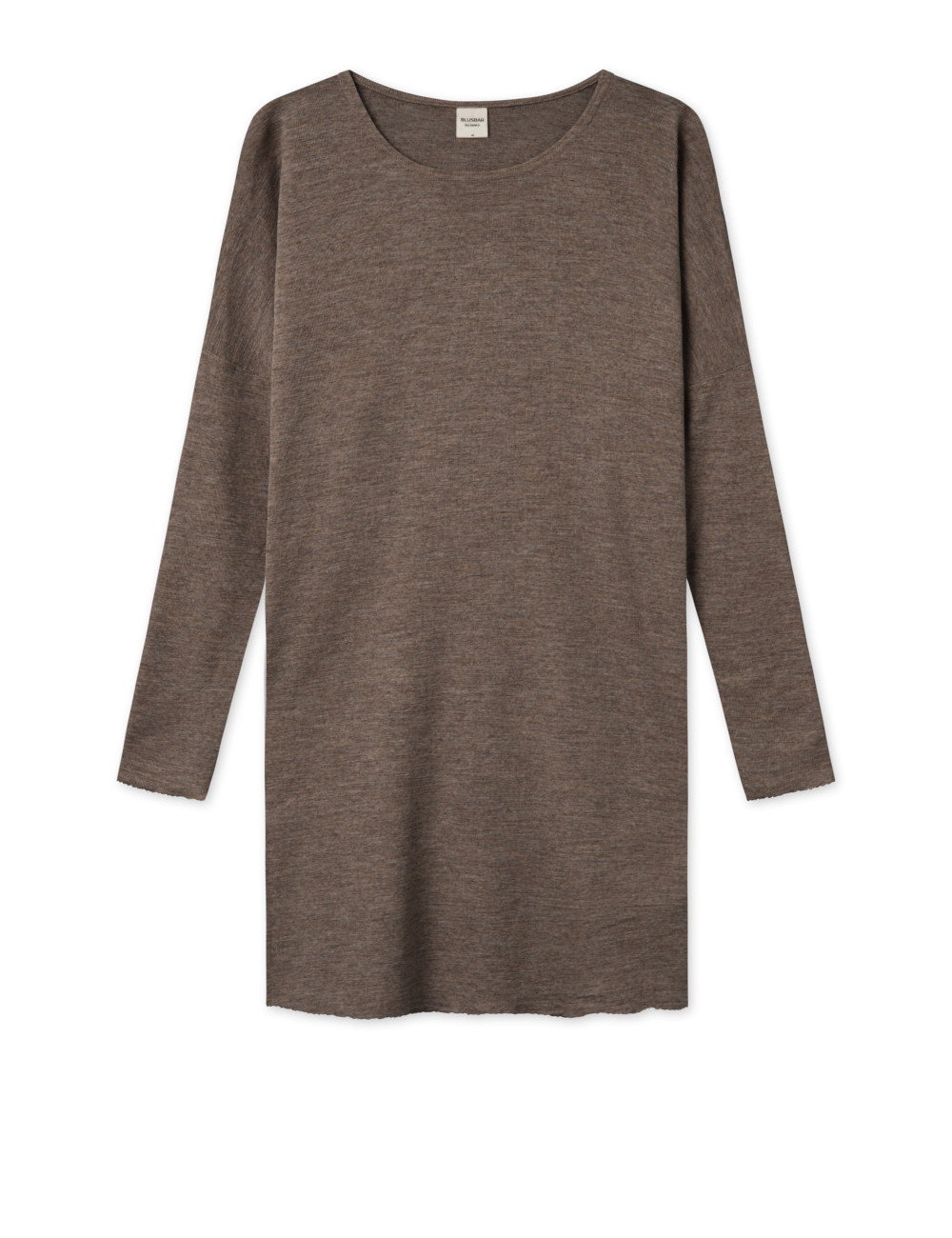 Simpel merino uld kjole 7029 i basis farver
