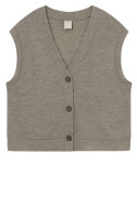 Casual merino uld vest 2011 i basis farver