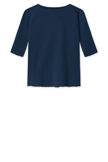 Baggy busseronne i merinould fra By Basics i midt nat blå