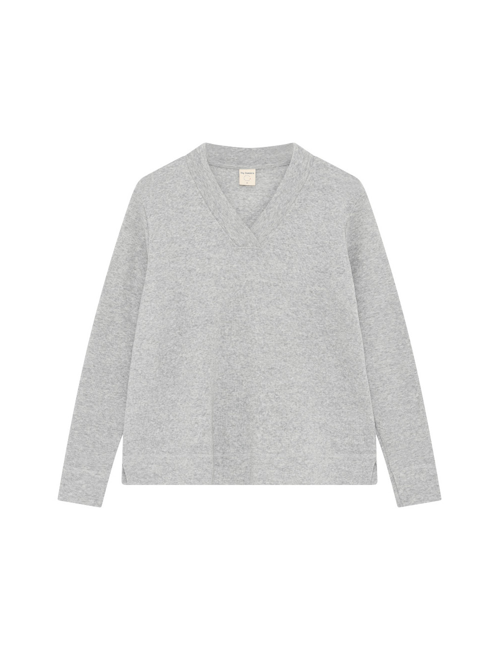 Oversize merino uld bluse med v-hals 4067 i basis farver