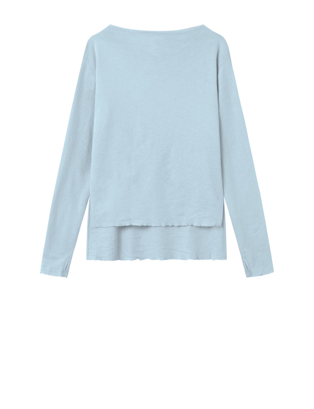 Merino uld bluse med længde forskel 4040 i farver