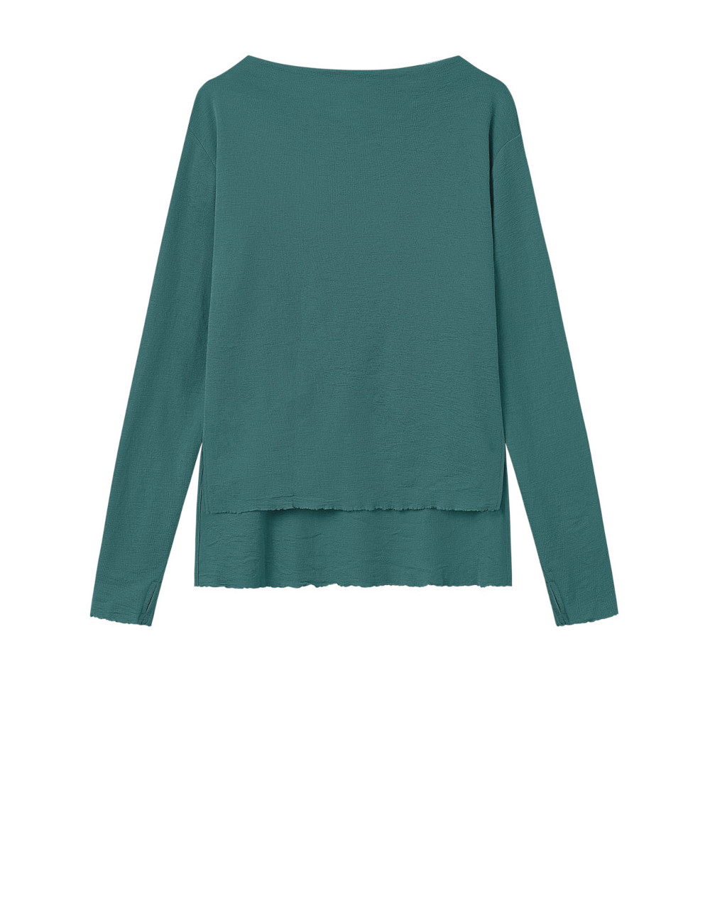 Merino uld bluse med længde forskel 4040 i farver