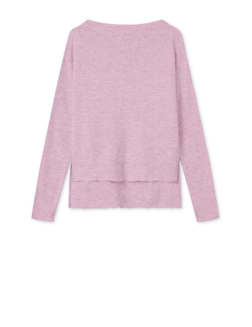 Merino uld bluse med længde forskel 4040 i farver