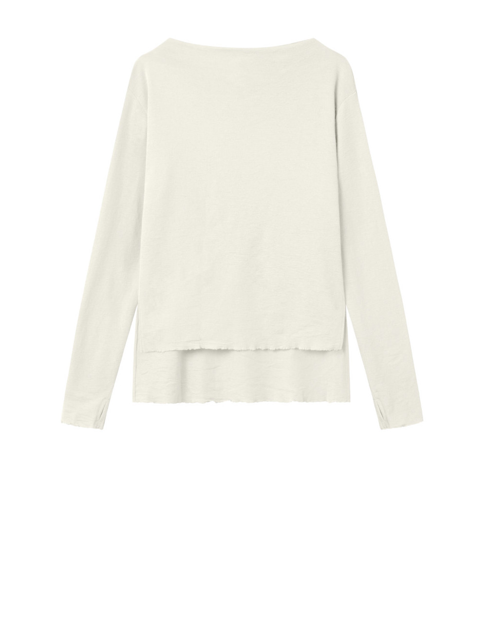 Merino uld bluse med længde forskel 4040 i basis farver