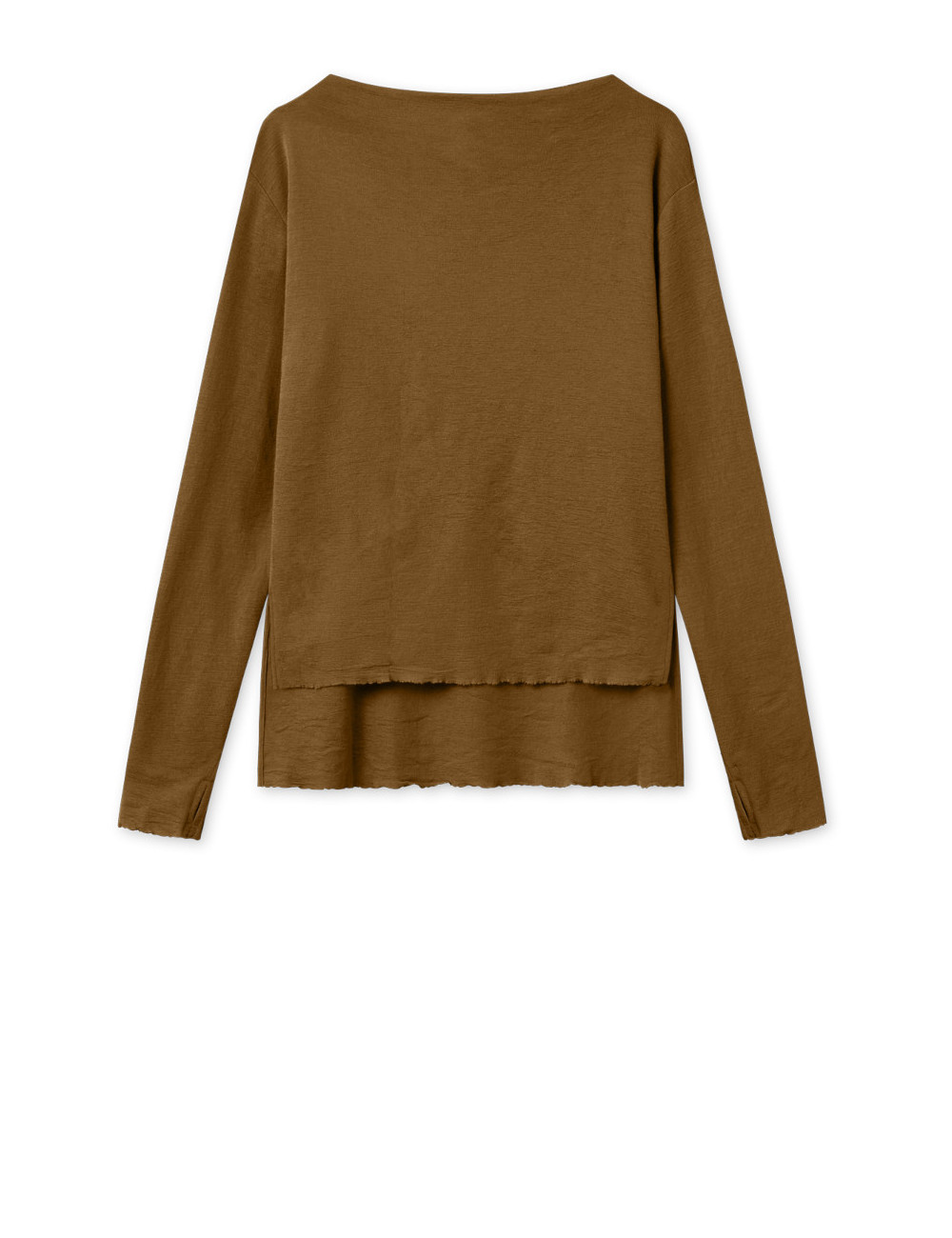 Merino uld bluse med længde forskel 4040 i basis farver