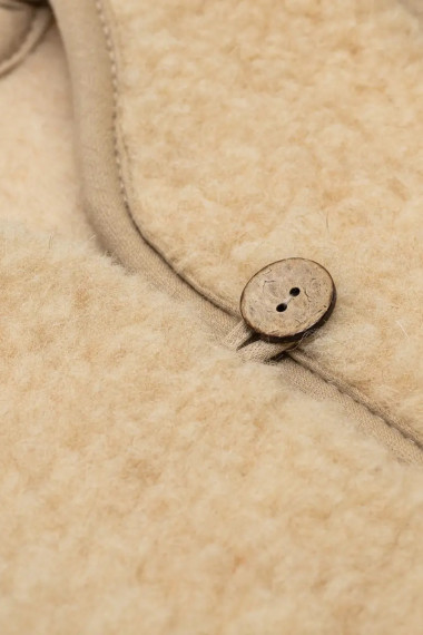 Bamset børne vest i merino uld