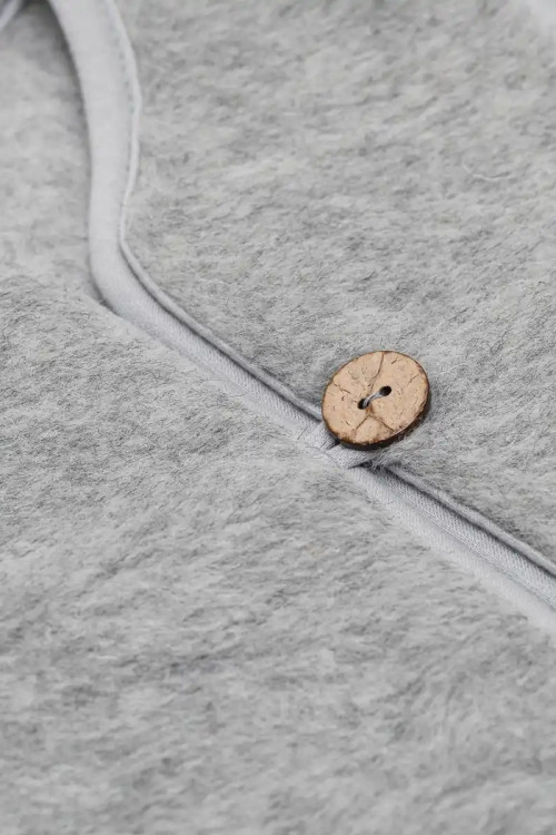 Bamset børne vest i merino uld