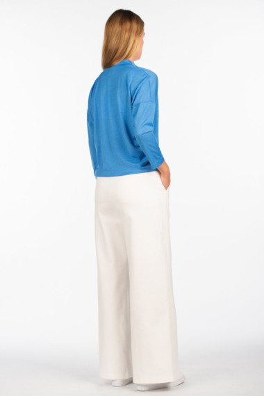 Tynd uld-silke bluse