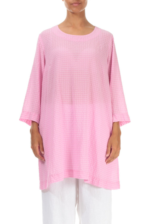 Crepet tunika i silke blanding