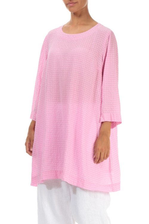 Crepet tunika i silke blanding