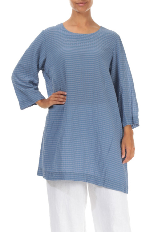 Crepet tunika i silke blanding