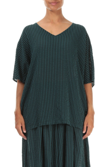 luftig bluse i silke blanding