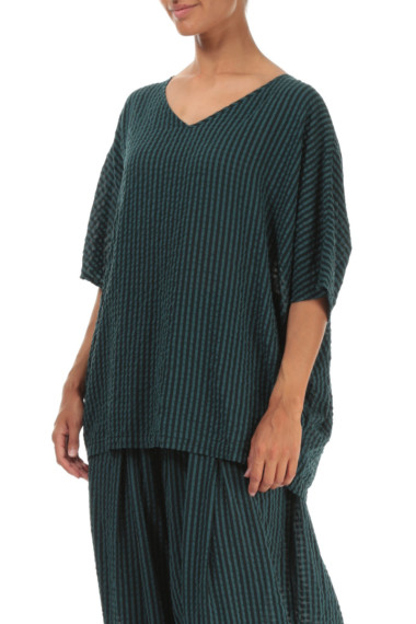 luftig bluse i silke blanding