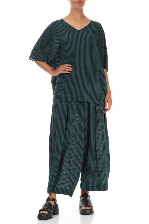 luftig bluse i silke blanding