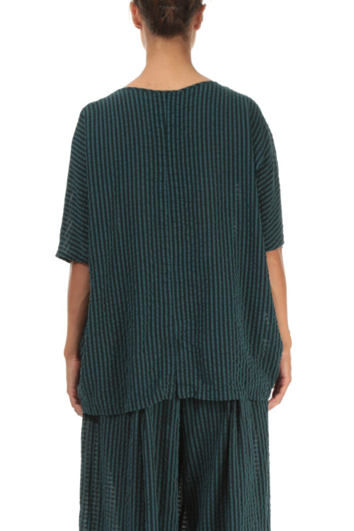 luftig bluse i silke blanding