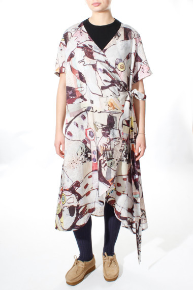 Kimono i silke og bambus