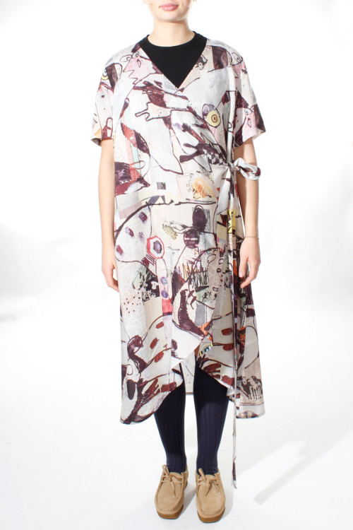 Kimono i silke og bambus