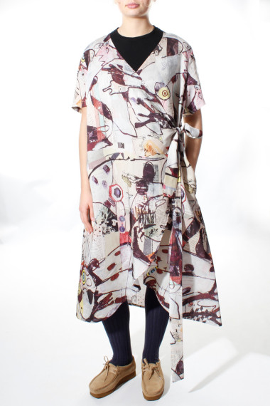 Kimono i silke og bambus