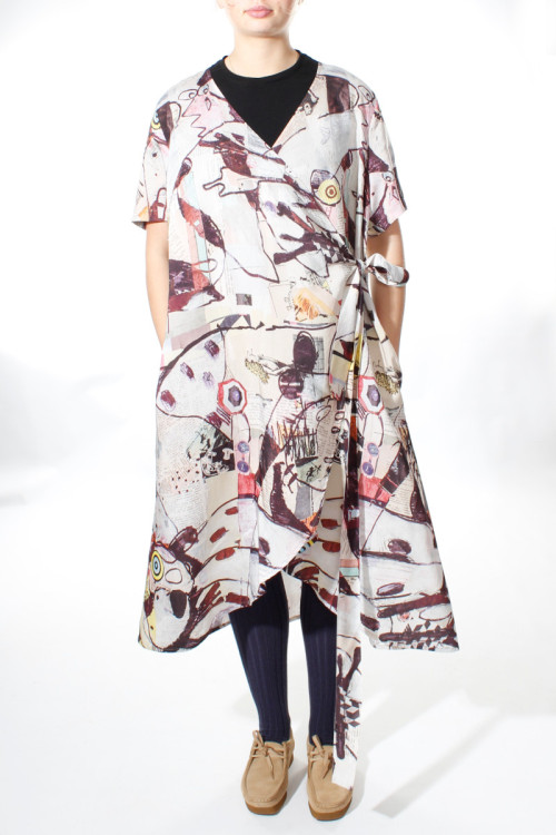 Kimono i silke og bambus