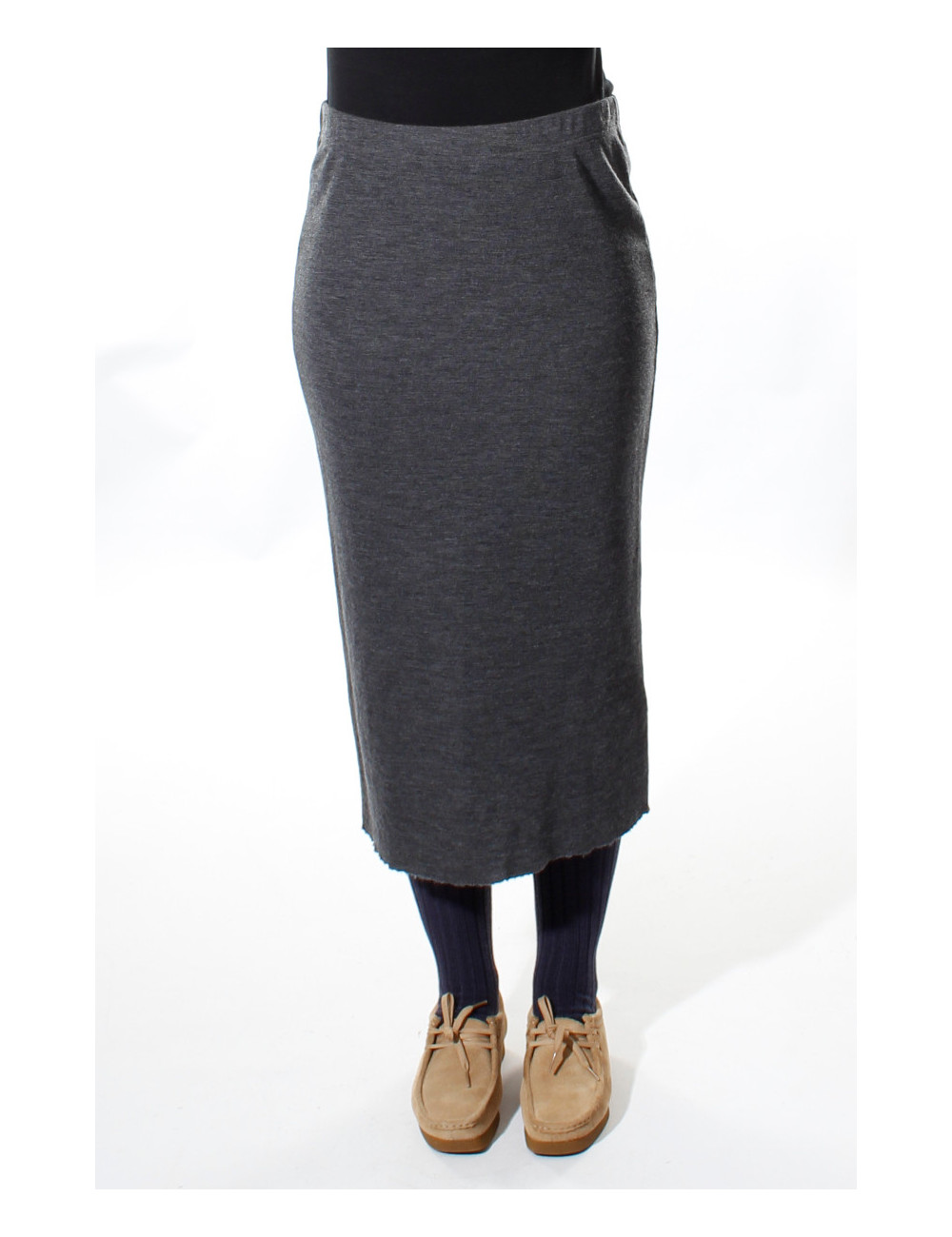 Rør nederdel i 100% merino uld 5003 i basis farver