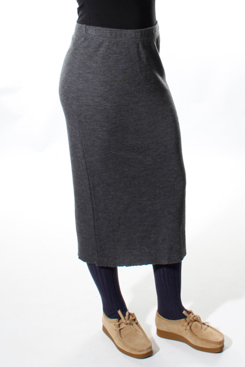 Rør nederdel i 100% merino uld