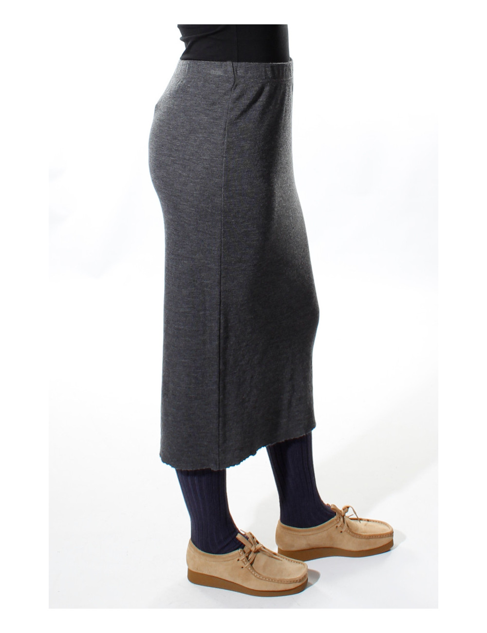 Rør nederdel i 100% merino uld 5003 i basis farver