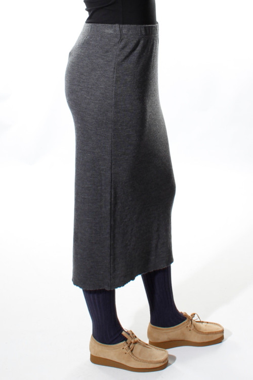 Rør nederdel i 100% merino uld