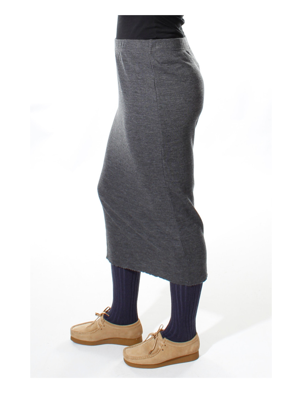 Rør nederdel i 100% merino uld 5003 i basis farver