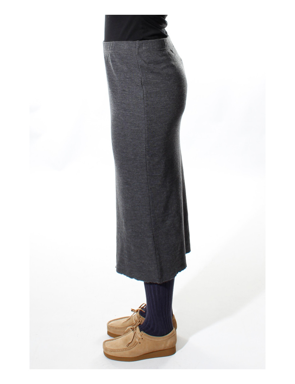 Rør nederdel i 100% merino uld 5003 i basis farver