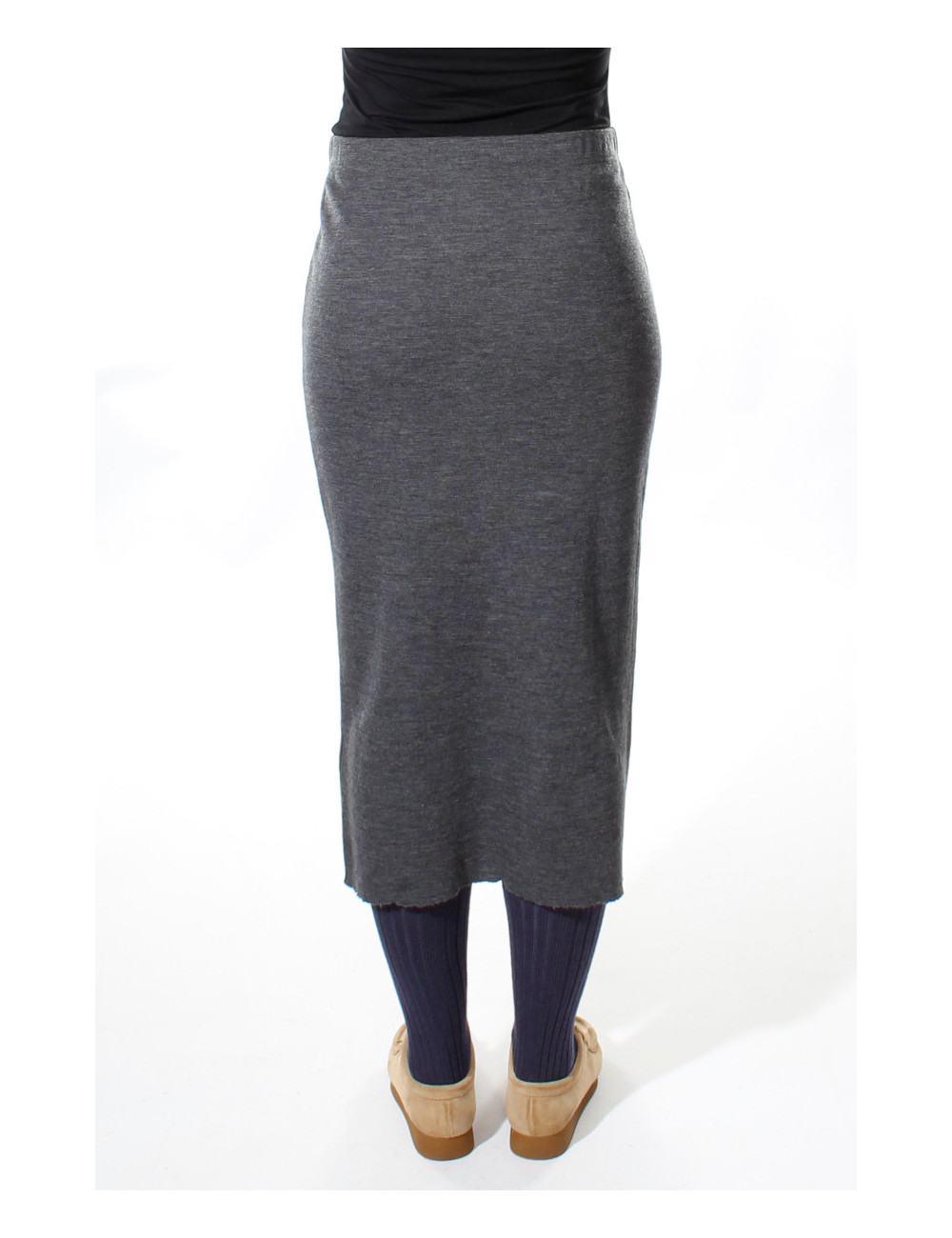 Rør nederdel i 100% merino uld 5003 i basis farver