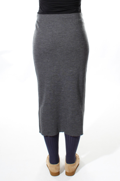 Rør nederdel i 100% merino uld