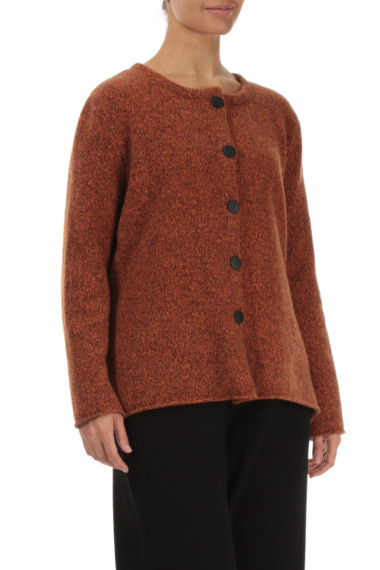 Strik cardigan i 100% uld